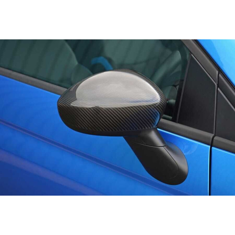 Fiat 500/500C Karbon Ayna Kapağı 2 Parça 2007 ve Sonrası