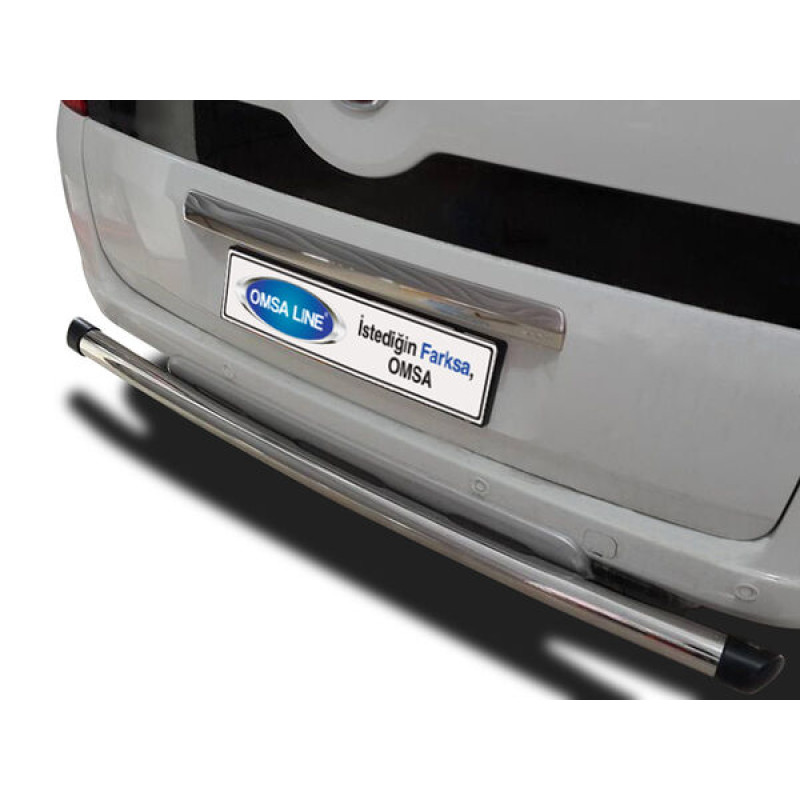 OMSA Fiat Fiorino Krom Boru Çap:60 Arka Koruma Plastik Kapak 2008 ve Sonrası