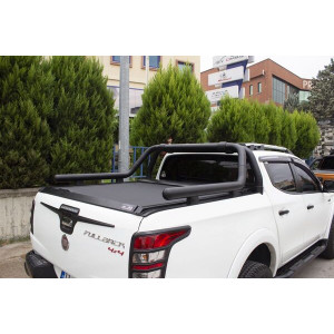 OMSA Fiat Fullback Kobra Roll Bar Çap:76 Siyah 2016 ve Sonrası