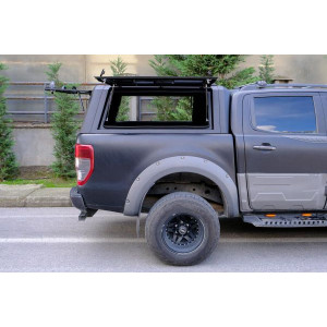 OMSA Ford Ranger Omcap Camlı Kabin Paslanmaz Çelik Sürgülü Yan Camlar 2011-2022 Arası