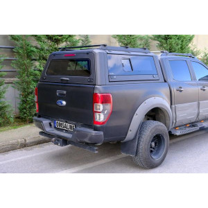 OMSA Ford Ranger Omcap Camlı Kabin Paslanmaz Çelik Sürgülü Yan Camlar 2011-2022 Arası