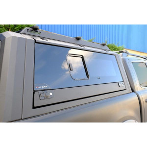 OMSA Ford Ranger Omcap Camlı Kabin Paslanmaz Çelik Sürgülü Yan Camlar 2011-2022 Arası