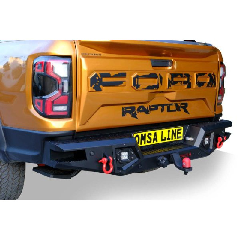 OMSA Ford Ranger Dakar V2 Çelik Arka Tampon Ledli Sensörlü-Sensörsüz 2011-2022 Arası