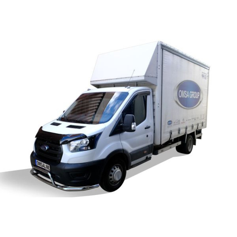 OMSA Ford Transit Ön Alt Koruma Sensörlü Çap:60-42 Krom 2019 ve Sonrası