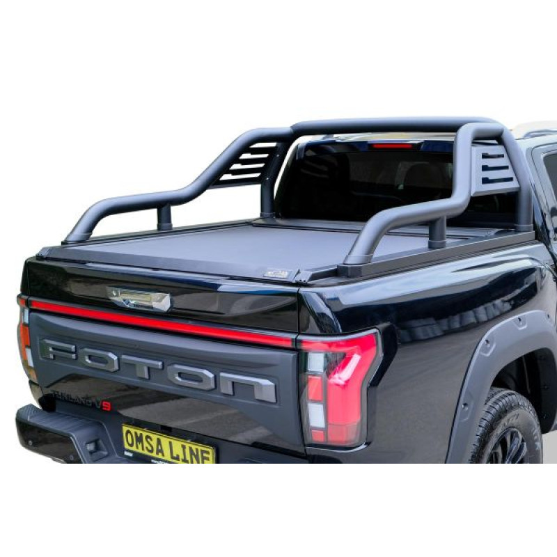 Foton Tunland V9 Omback Sürgülü Bagaj Kapama Orijinal Rollbar Uyumlu Siyah 2023 ve Sonrası
