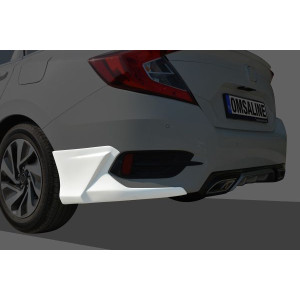 Honda Civic FC5 Sedan Arka Tampon Kaşı 2 Parça 2016-2021 Arası