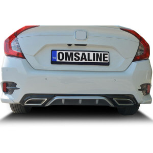 Honda Civic FC5 Arka Difüzör Çift Renk 2016-2021 Arası