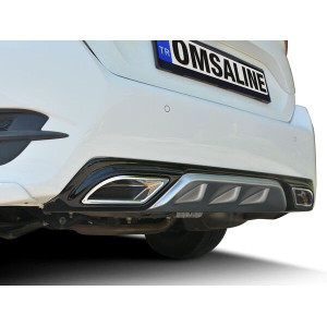 Honda Civic FC5 Arka Difüzör Çift Renk 2016-2021 Arası