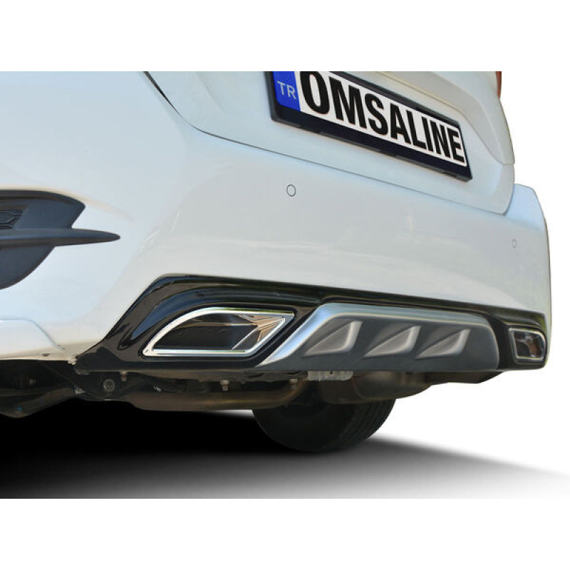 Honda Civic FC5 Arka Difüzör Çift Renk 2016-2021 Arası