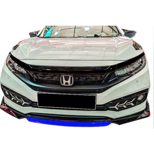Honda Civic FC5 Ön Tampon Lip Flaplı Piano Mavi ABS 2016 ve Sonrası