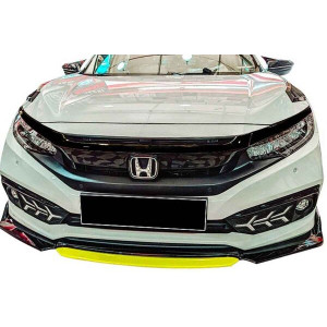Honda Civic FC5 Ön Tampon Lip Flaplı Piano Sarı ABS 2016 ve Sonrası