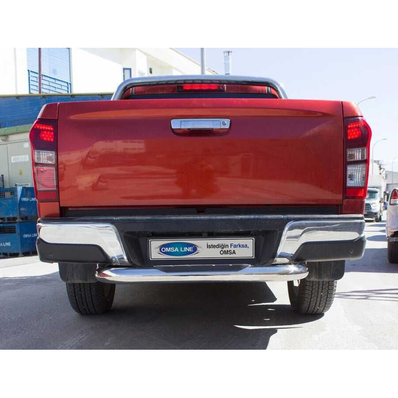OMSA Isuzu D-Max Arka Koruma Çap:76 Krom 2012-2019 Arası