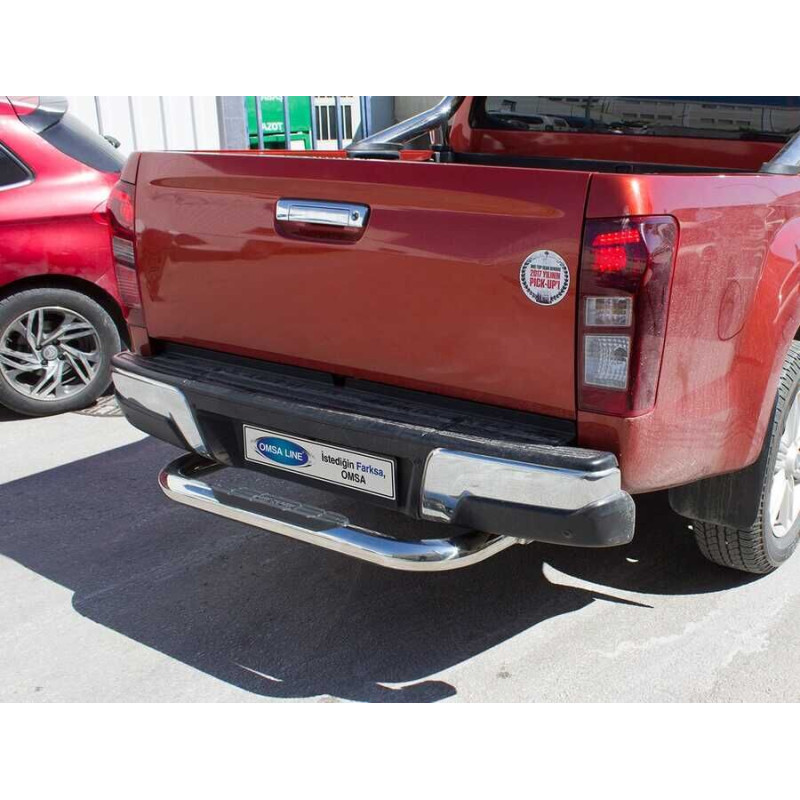 OMSA Isuzu D-Max Arka Koruma Çap:76 Krom 2012-2019 Arası