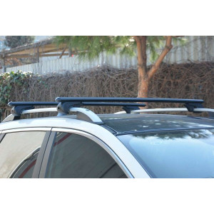 Mercedes E Class W210 SW Siyah Ara Atkı 2 Parça Bold Bar 96-112cm 1996-2003 Arası