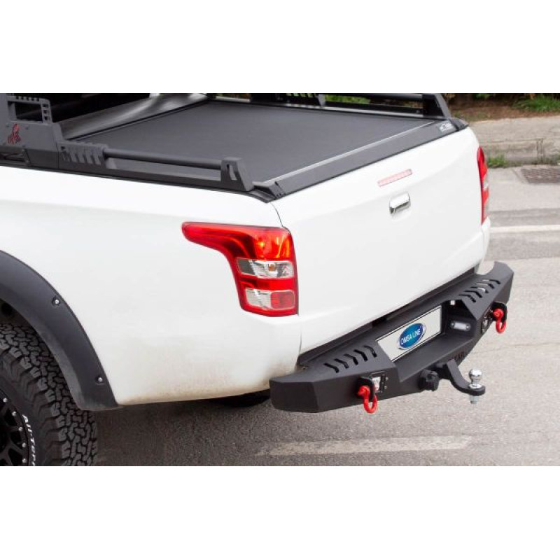 OMSA Mitsubishi L200 Dakar Çelik Arka Tampon Ledli Sensörlü-Sensörsüz 2019-2023 Arası