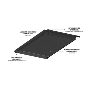 Mitsubishi L200 Omback Sürgülü Bagaj Kapama Siyah 2015-2023 Arası