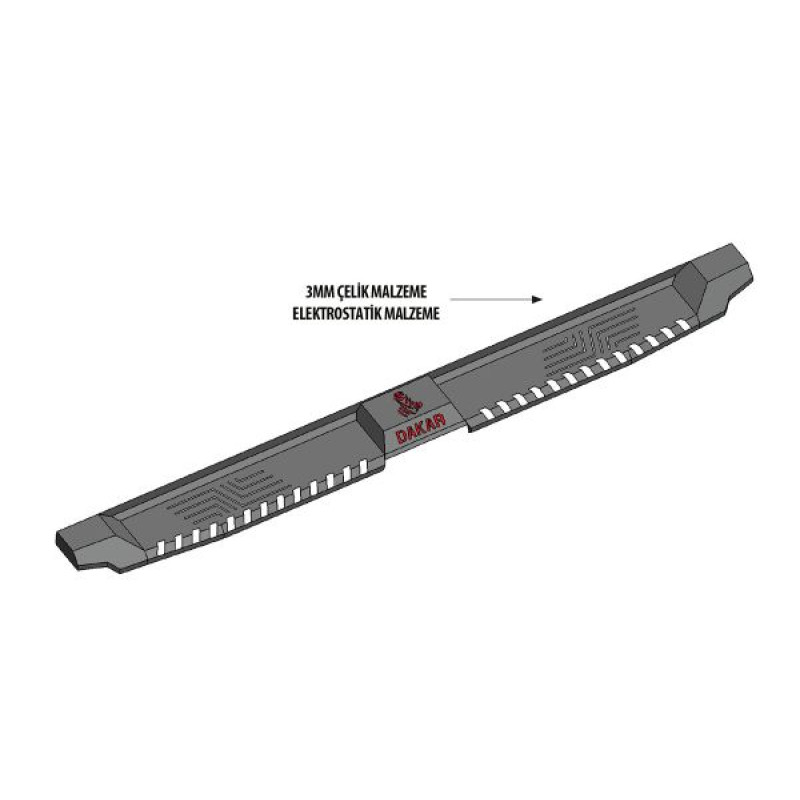 OMSA Nissan Navara Dakar Yan Basamak Siyah V2 2006-2015 Arası