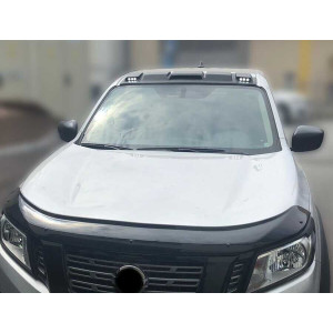 Nissan Navara Ledli Ön Cam Üstü Moonvisor 2016 ve Sonrası Mat Siyah