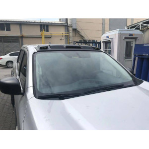 Nissan Navara Ledli Ön Cam Üstü Moonvisor Tavan Çıtalı 2016 ve Sonrası Mat Siyah
