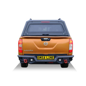 OMSA Nissan Navara Omcap Camlı Kabin Paslanmaz Çelik Sürgülü Yan Camlar 2015 ve Sonrası