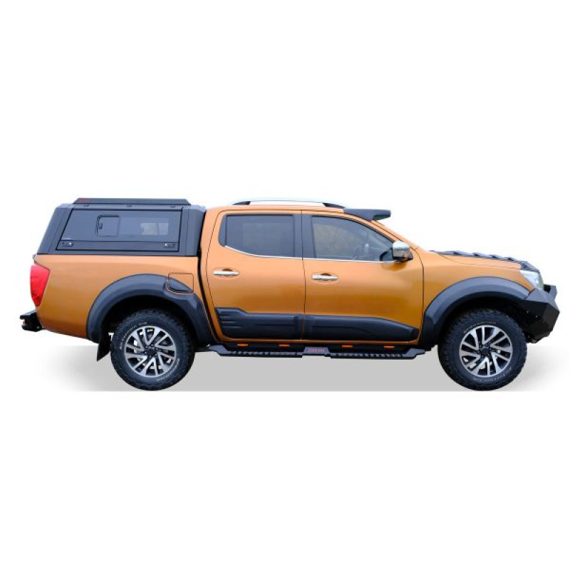 OMSA Nissan Navara Omcap Camlı Kabin Paslanmaz Çelik Sürgülü Yan Camlar 2015 ve Sonrası
