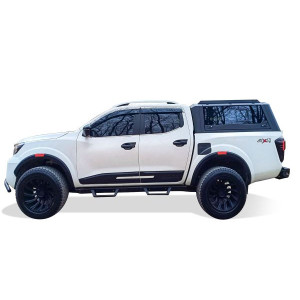 OMSA Nissan Navara Omcap Camlı Kabin Paslanmaz Çelik Sürgülü Yan Camlar 2015 ve Sonrası