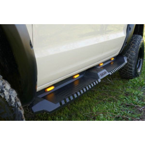 OMSA VW Amarok Dakar Yan Koruma Siyah V2 Ledli 2010-2021 Arası