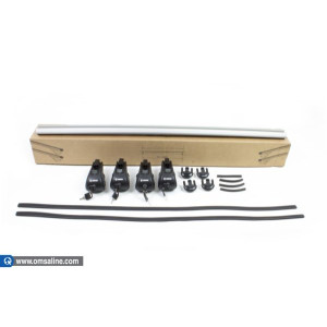Universal Gri Ara Atkı Bold Bar 122-144cm