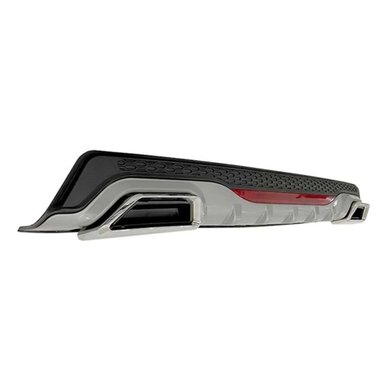Universal Difüzör AMG Plus G 2 Krom Kare Egzos Gri-Mat Siyah ABS