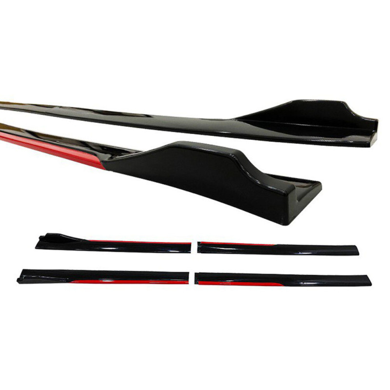 Universal Race Flaplı Marşpiyel Kırmızı Piano Black ABS