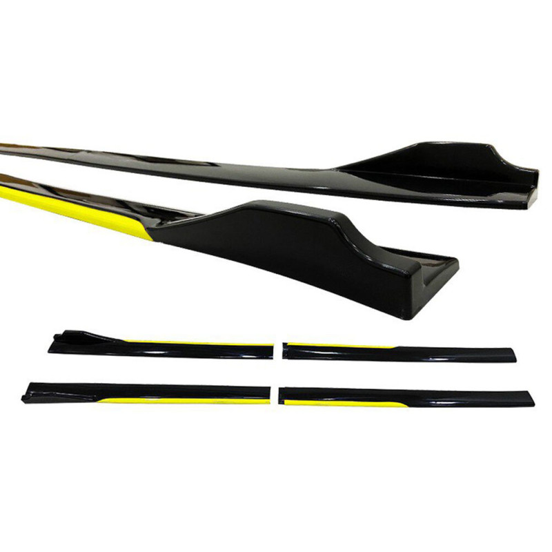 Universal Race Flaplı Marşpiyel Sarı Piano Black ABS