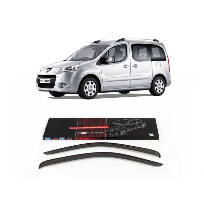 SunPlex Peugeot Partner Tepee Cam Rüzgarlığı 2 Parça 2008-2017 Arası