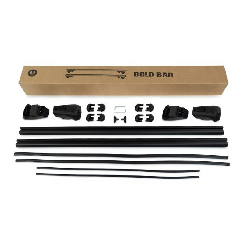 Peugeot 5008 Bold Bar V2 Ara Atkı Siyah 2 Parça 120cm 2016 ve Sonrası