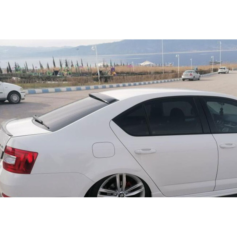 Skoda Octavia 3 A7 Cam Üstü Spoiler Piano Black 2013-2019 Arası