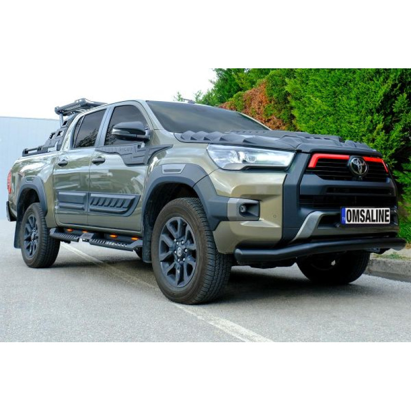 OMSA Toyota Hilux Texas Ön Alt Koruma Çap:76 Siyah 2020 ve Sonrası