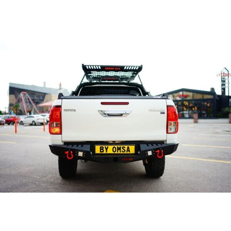 OMSA Toyota Hilux Dakar Çelik Arka Tampon Ledli Sensörlü 2015 ve Sonrası