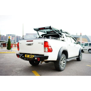 OMSA Toyota Hilux Dakar Çelik Arka Tampon Ledli Sensörlü 2015 ve Sonrası