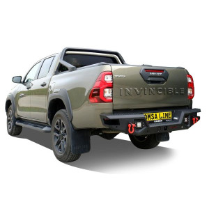 OMSA Toyota Hilux Dakar V2 Çelik Arka Tampon Ledli Sensörlü-Sensörsüz 2015 ve Sonrası