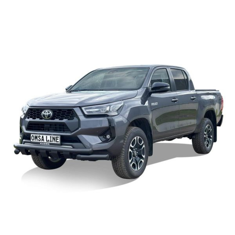 OMSA Toyota Hilux Shark Ön Koruma Çap:76 Siyah 2015 ve Sonrası