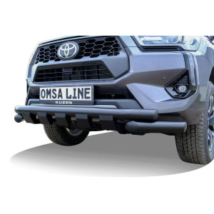 OMSA Toyota Hilux Shark Ön Koruma Çap:76 Siyah 2015 ve Sonrası