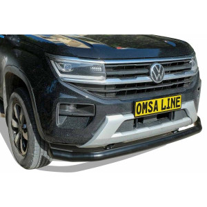 OMSA VW Amarok Texas Ön Alt Koruma Çap:76 Siyah 2022 ve Sonrası