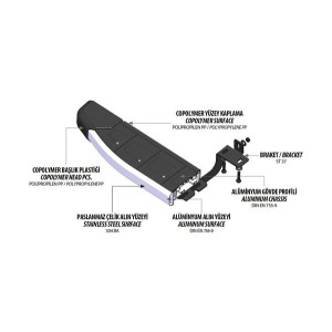 OMSA Lexus RX 200T Proside Yan Basamak Alüminyum 2018 ve Sonrası