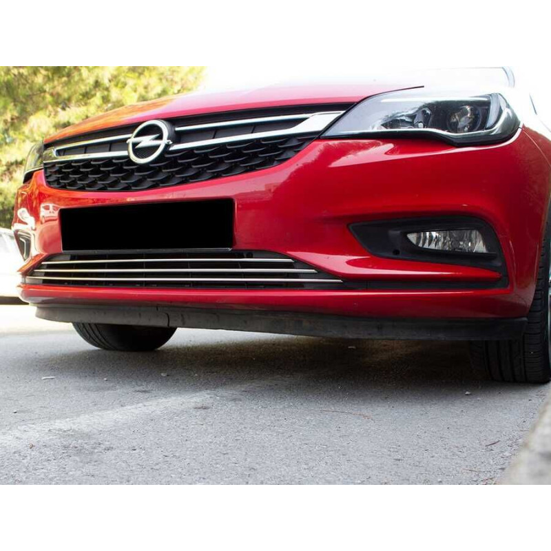 OMSA Opel Astra K Krom Ön Tampon Alt Çıtası 3 Parça Sensörsüz 2015 ve Sonrası