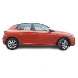 OMSA Opel Corsa F Krom Kapı Eşiği Sport Yazılı 4 Parça Abs 2020 ve Sonrası
