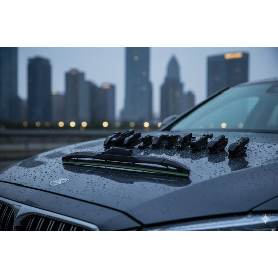 Space Premium 10 aparatlı hibrit silecek kilitli model 35 cm uyumlu