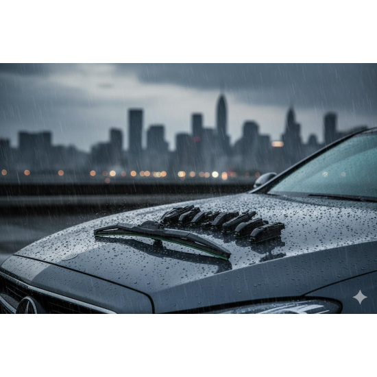 Space Premium 10 aparatlı hibrit silecek kilitli model 55 cm uyumlu