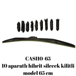 10 aparatlı hibrit silecek kilitli model 65 cm / CASI10-65