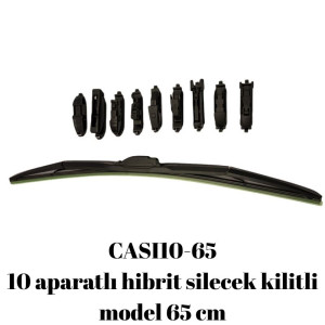 10 aparatlı hibrit silecek kilitli model 65 cm / CASI10-65