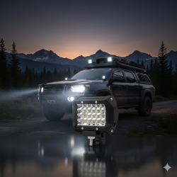 Space 24 Ledli 72W Beyaz Sis Lamba seti 2'li Motorsiklet-offroad-Atv