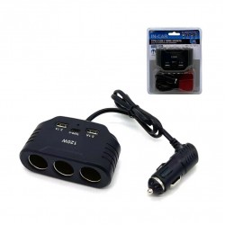 3'lü çakmak soketi 120w 12v  3.1A usb type-c  / ICCA109